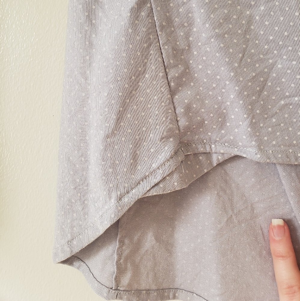 Grey polka dot button down - Picture 7 of 9